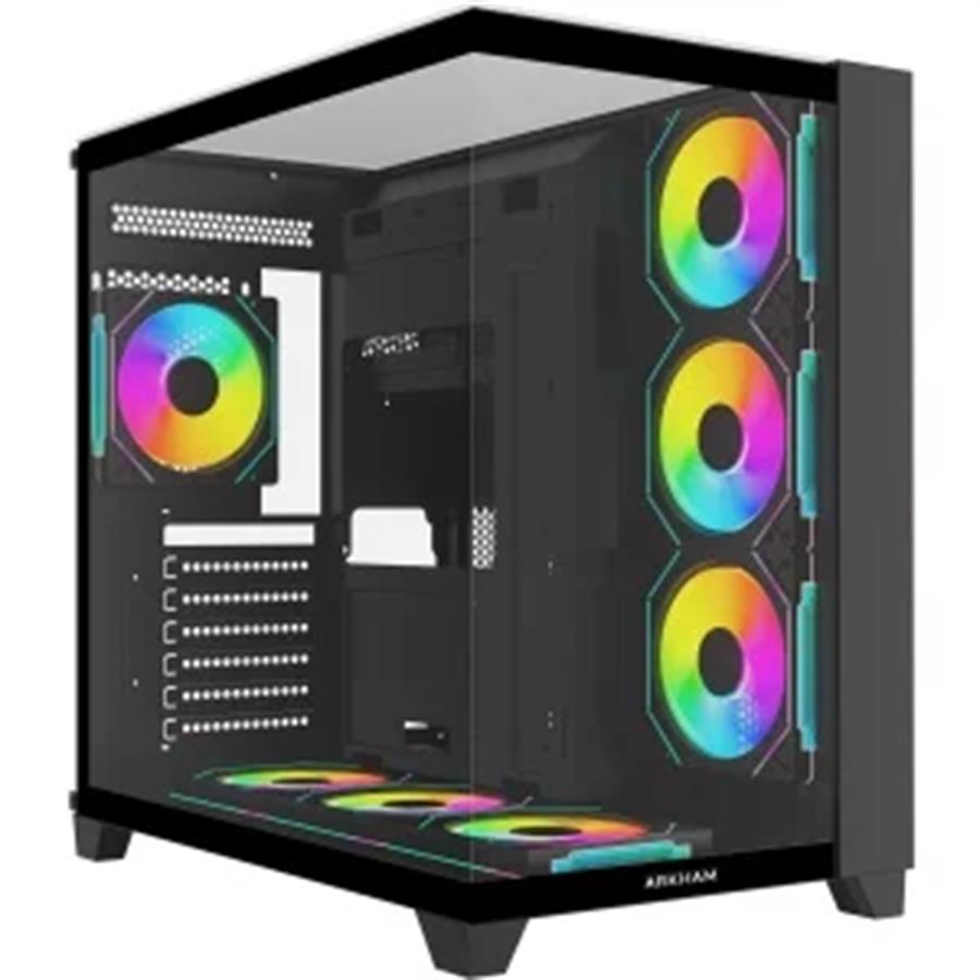 Gabinete Arkham Minor Negro (+7 Fan)
