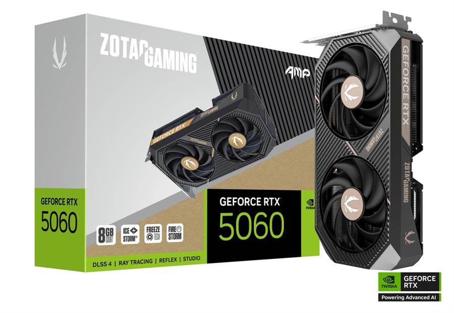 Placa de Video ZOTAC GeForce RTX 5060 AMP 8GB