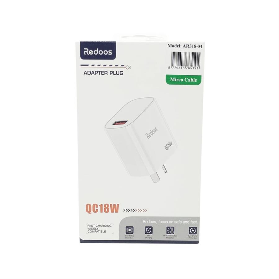 Cargador de alta potencia Redos | 15W | Salida USB A