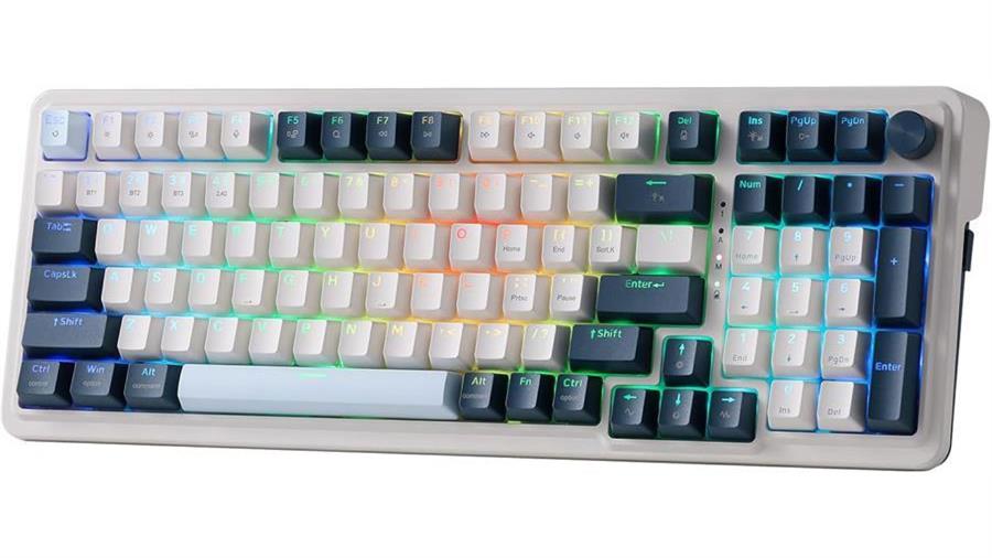 Teclado Mecánico Redragon K686 Eisa Blanco/Azul | Inalámbrico | RED | ES | 100% | RGB