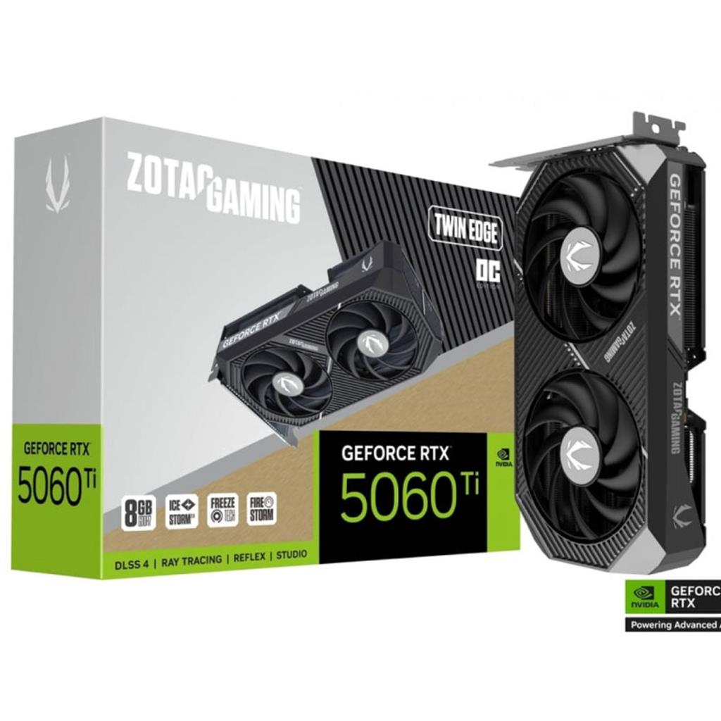 Placa de Video ZOTAC TWIN EDGE RTX 5060Ti | 8Gb | x2 | OC