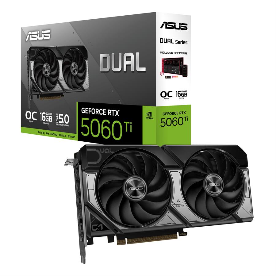 Placa de Video Asus GeForce RTX 5060Ti 16GB DUAL OC