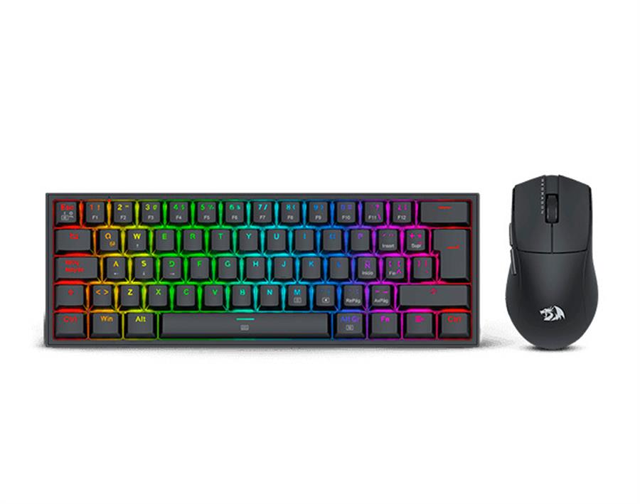 Kit Redragon S143 | Teclado K617 SP| Mouse M724 | 60% | RED | RGB |