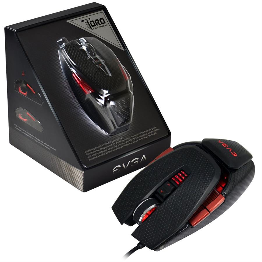 Mouse Gamer EVGA TORQ X10 Carbón