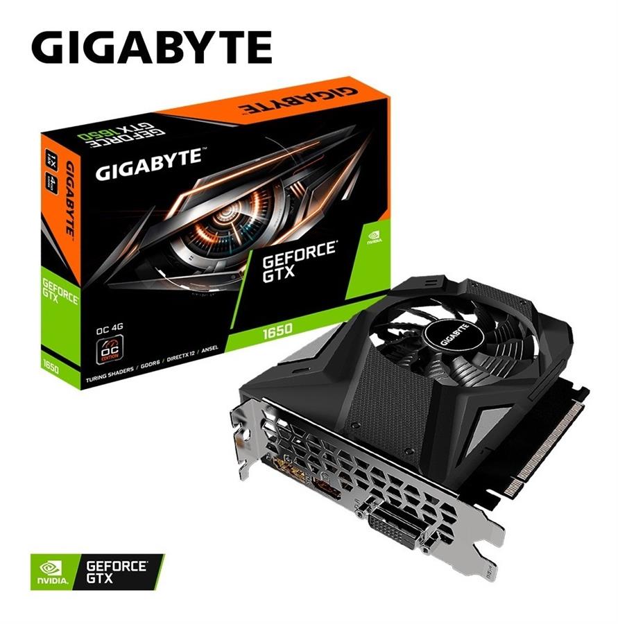 Placa de Video  Gigabyte GeForce Nvidia GTX 1650 D6 OC 4 GB